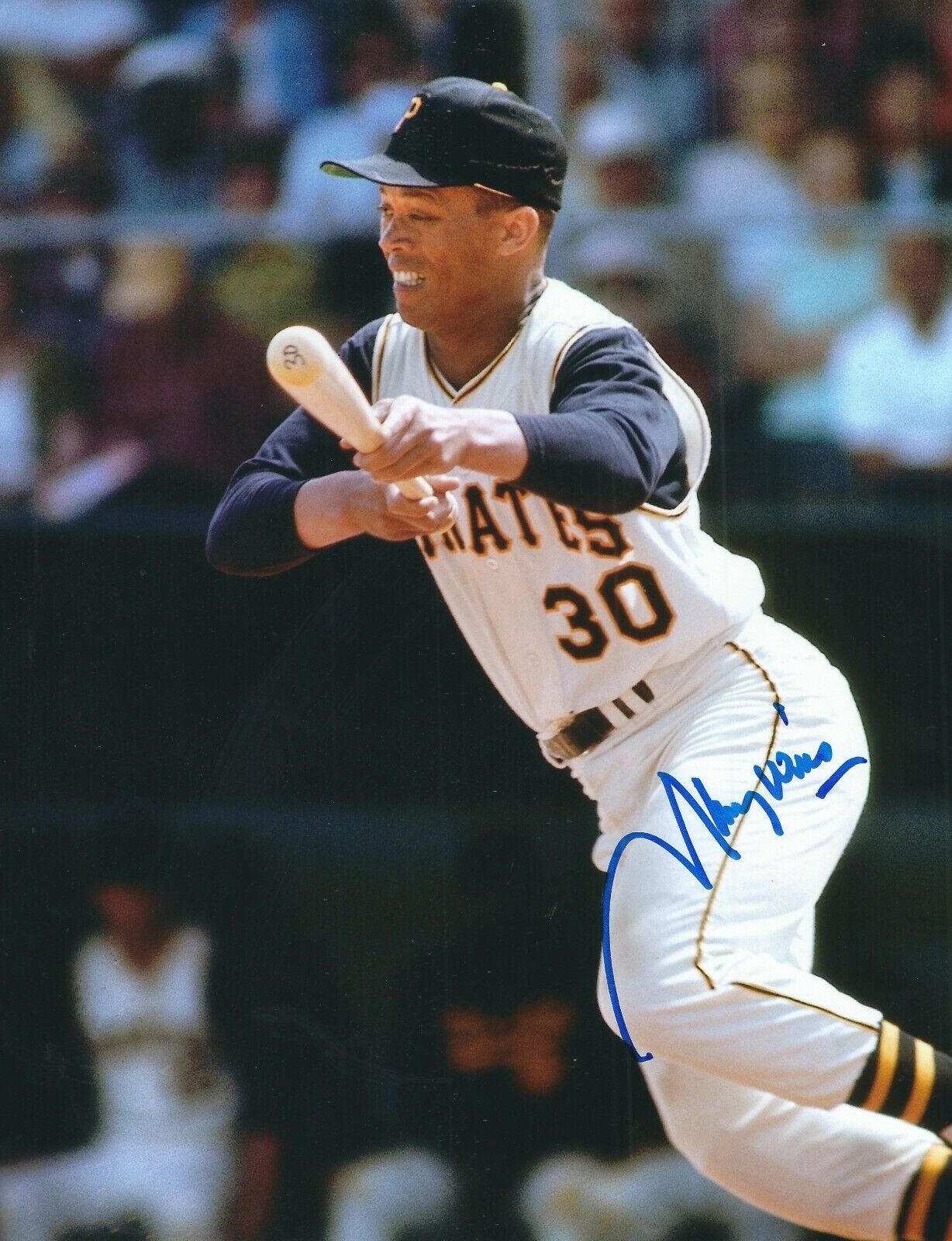 Signed 8x10 MAURY WILLS Pittsburgh Pirates Autographed Photo Poster painting - COA