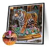 Tiger - speziell geformte Diamantmalerei - 30 * 30cm