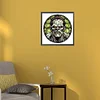 >SALE<5D DIY Full Round Drill Diamond Painting Halloween Stained Glass Home Decor