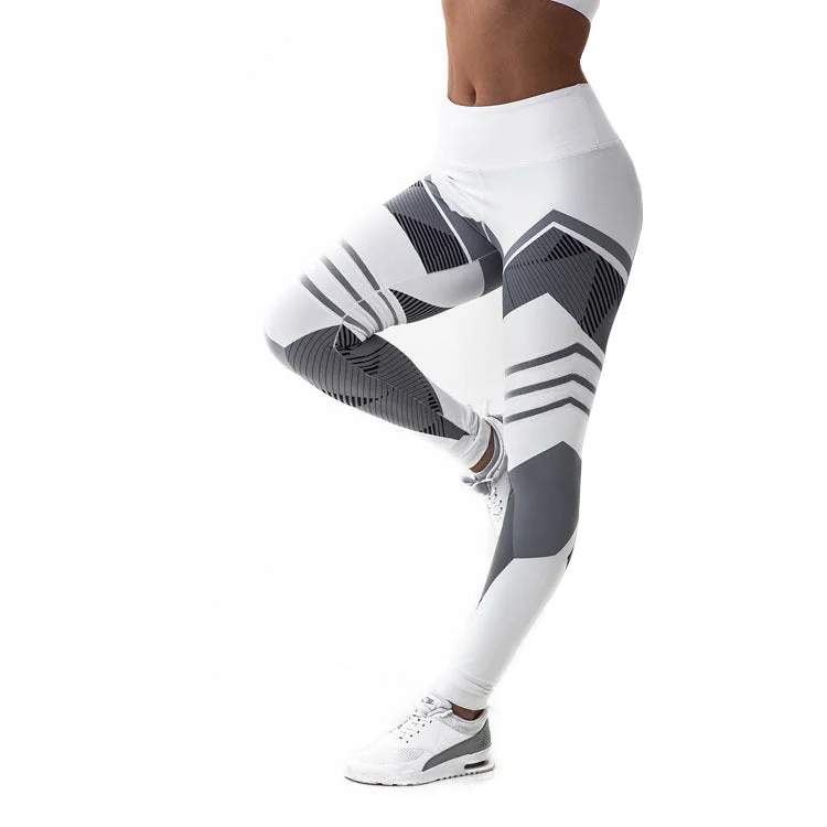 Uveng Digital Printing Yoga Hip Raise Leggings