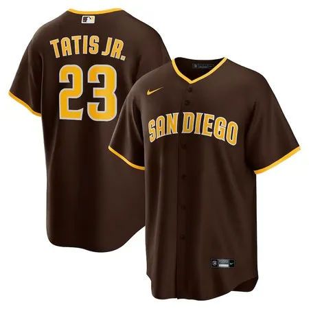 Men's San Diego Padres #23 Fernando Tatis Jr.  Brown Alternate Replica Player Jersey