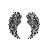 ✨Ailes d'ange noir Art des ailes en m&eacute;tal d&eacute;coration Murale avec lumi&egrave;res LED