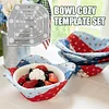 Bowl Cozy Template Cutting Ruler Set (With Instructions)