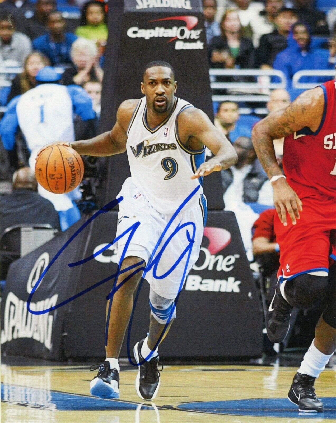 ~~ GILBERT ARENAS Authentic Hand-Signed WIZARDS