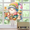 DIY Mothers Day Flower Gnome Diamond Painting Single-sided Hanging Pendant