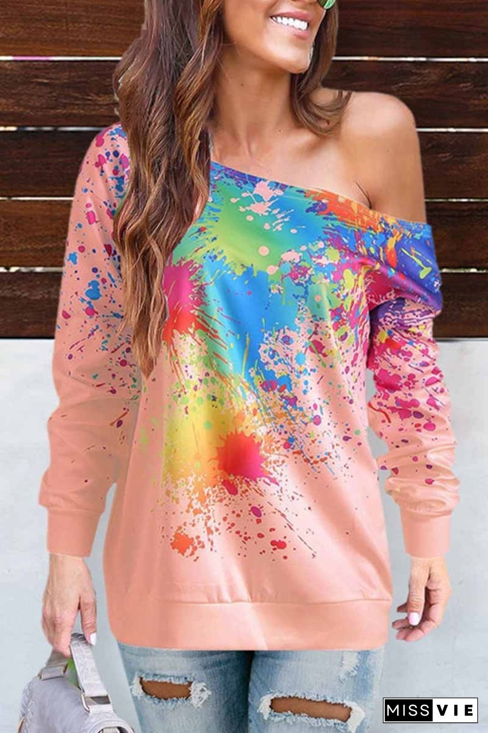 Off-shoulder Sexy Long Sleeve Top