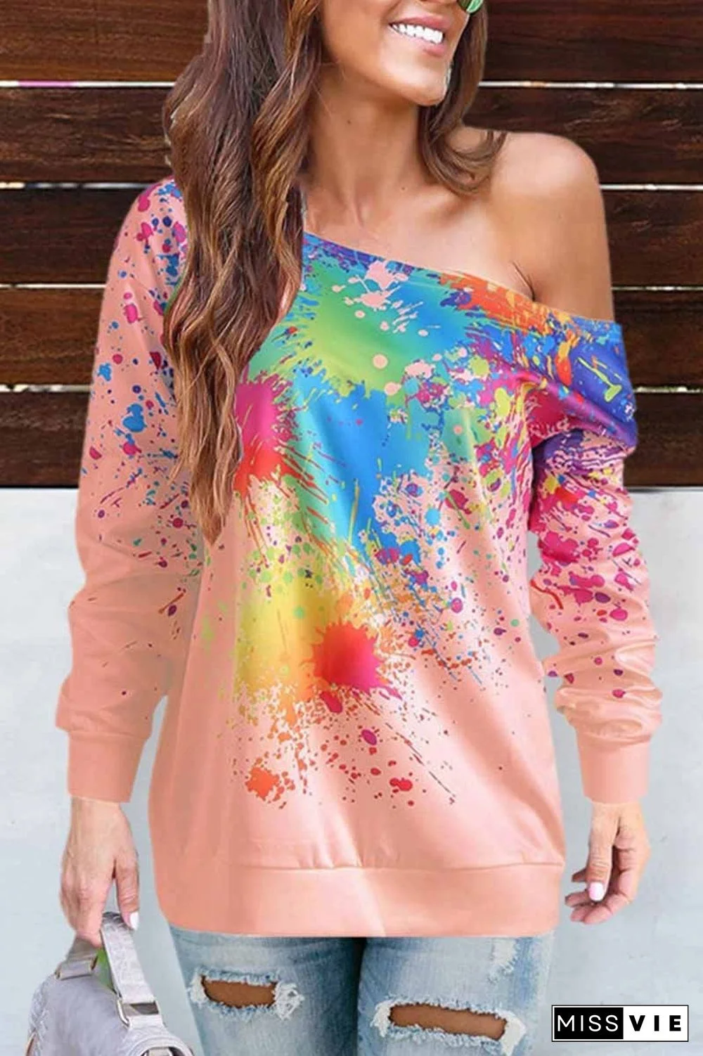 Off-shoulder Sexy Long Sleeve Top