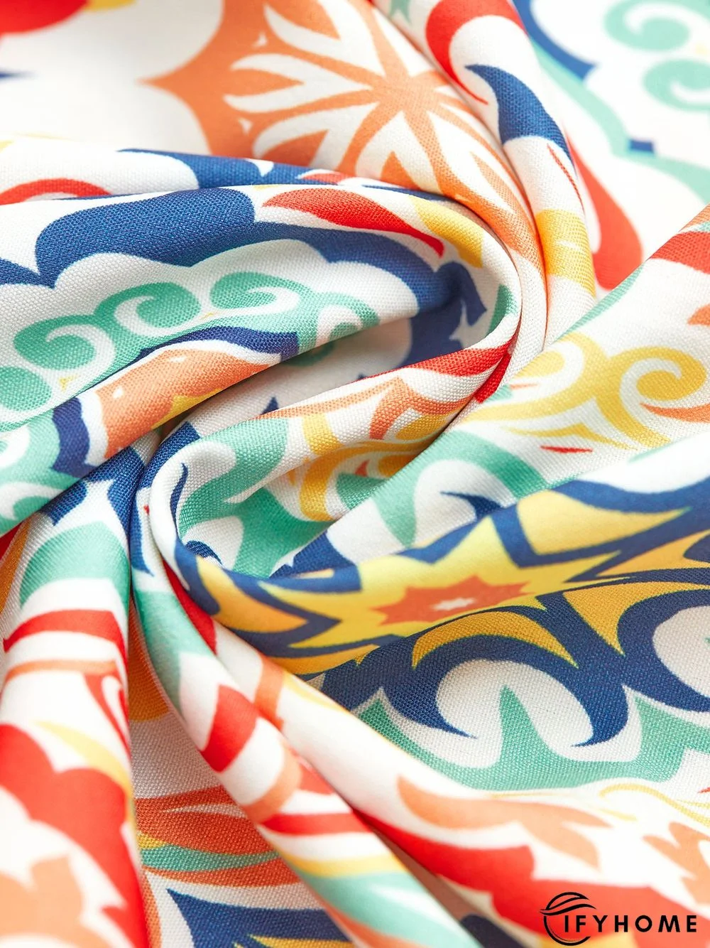 Casual V Neck Ethnic Short Tunic Dress | IFYHOME