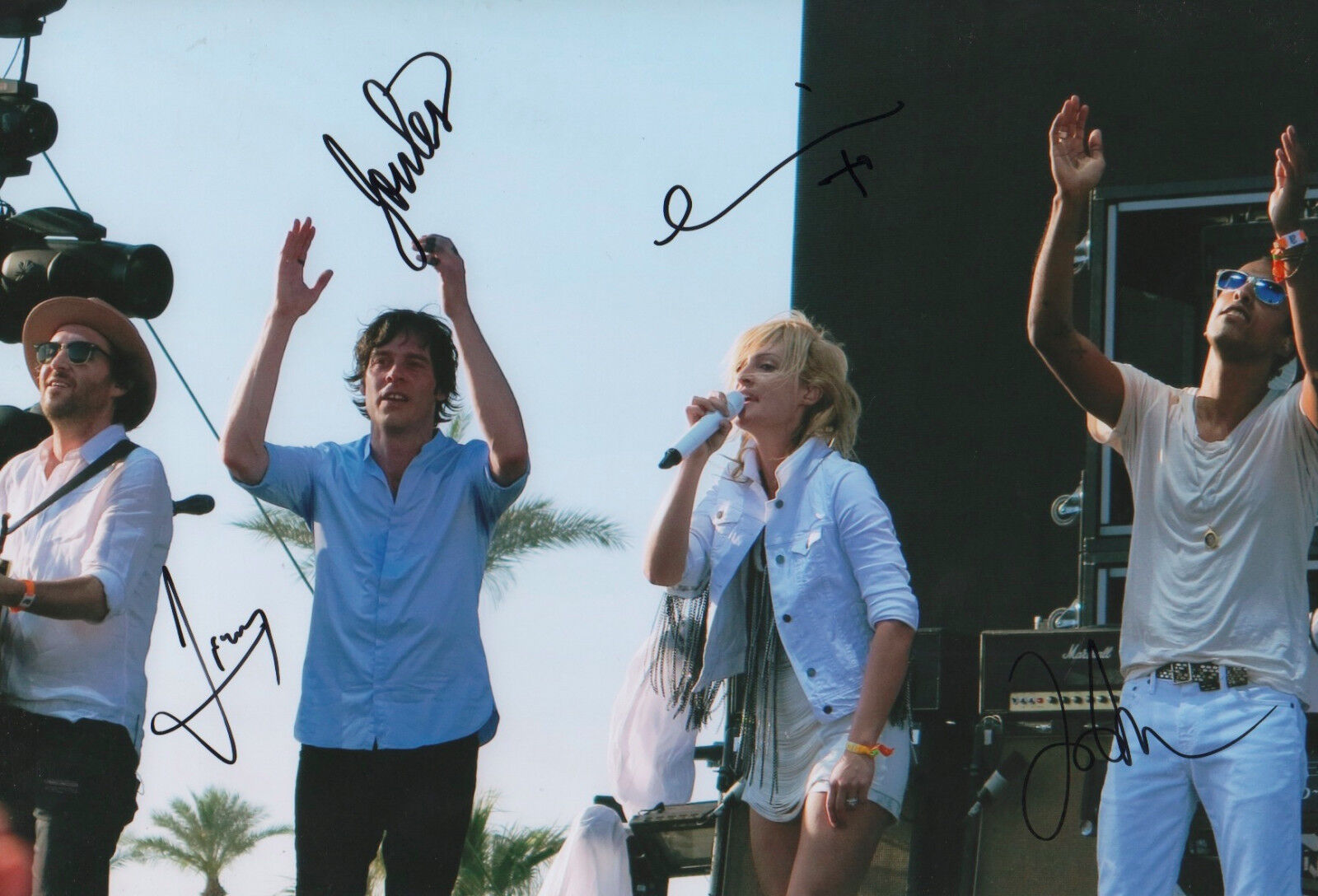 Metric Band full signed 8x12 inch Photo Poster painting autographs