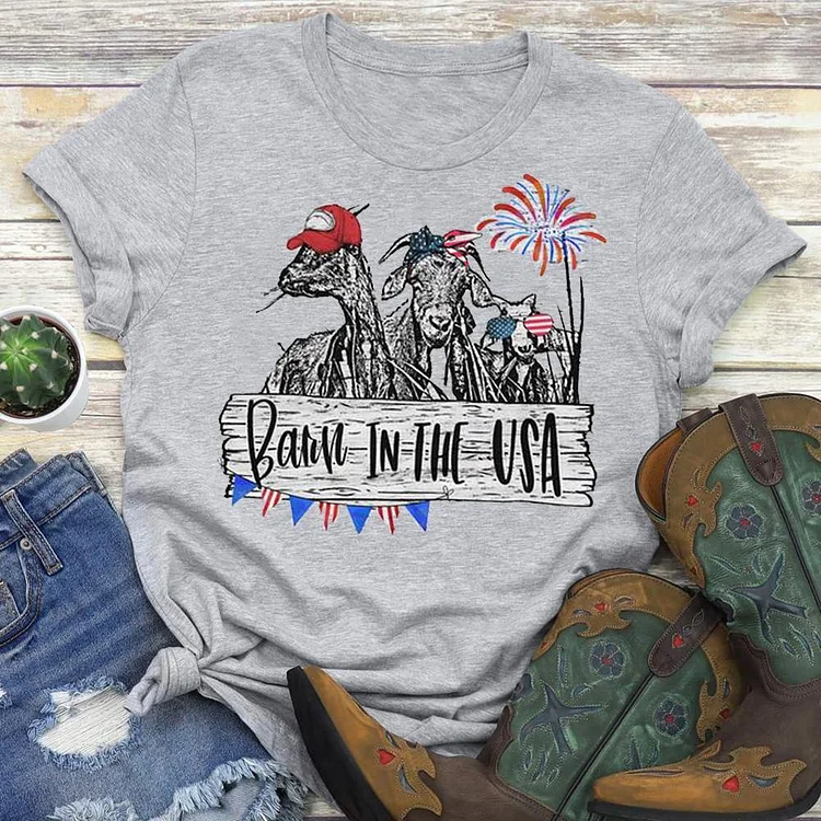 Barn in the usa T-shirt Tee --Annaletters