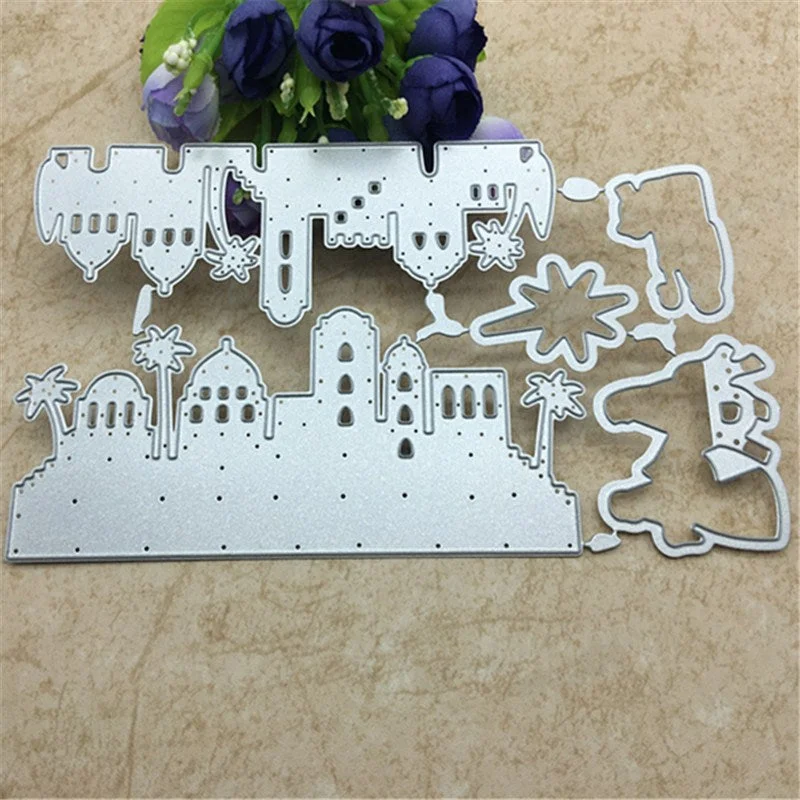 5Pcs/lot Bethlehem Metal Cutting Dies Embossing Stencil Card Album Scrapbooking DIY Template Punch Craft