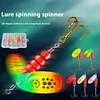 5pcs Metal Spoon Spinner Fishing Lure with Tackle Box Fishing Wobblers Hard Bait