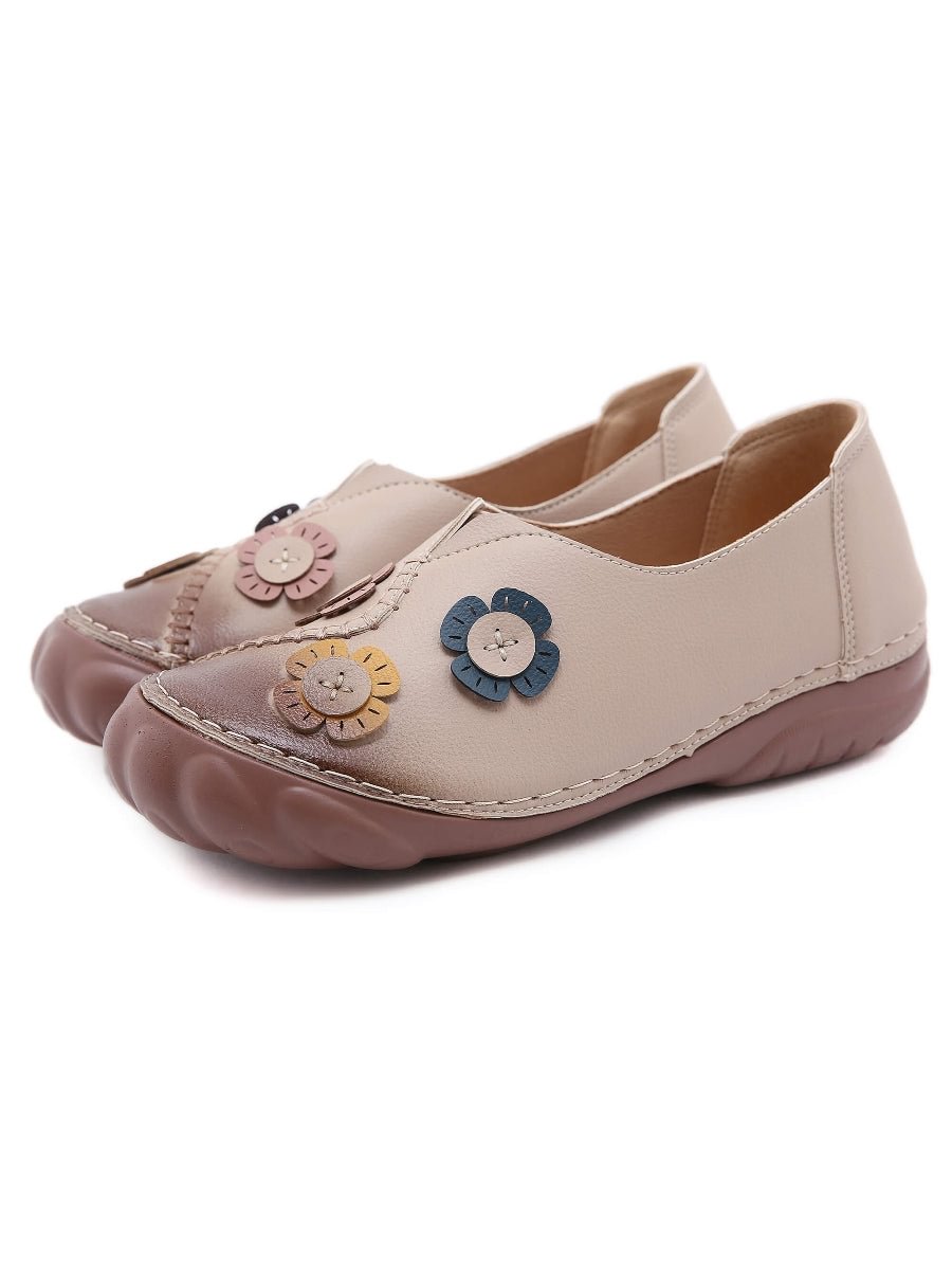 Applique Stitch Nonskid Loafers