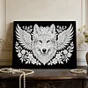 DIY Pearl Painting Wolf for Home Wall Decor with Frame(20x30cm)