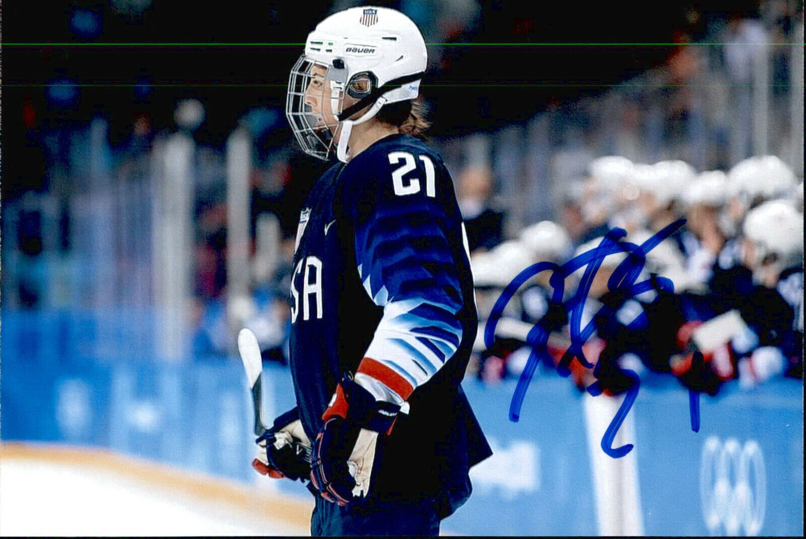 Hilary Knight SIGNED 4x6 Photo Poster painting TEAM USA WOMENS HOCKEY / OLYMPIC GOLD MEDAL #14