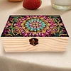 5D DIY Diamond Painting Handmade Wood Storage Box Crystal Storage Case (Mandala)