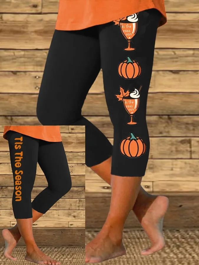 Women's Tis The Season Printed Casual Leggings 