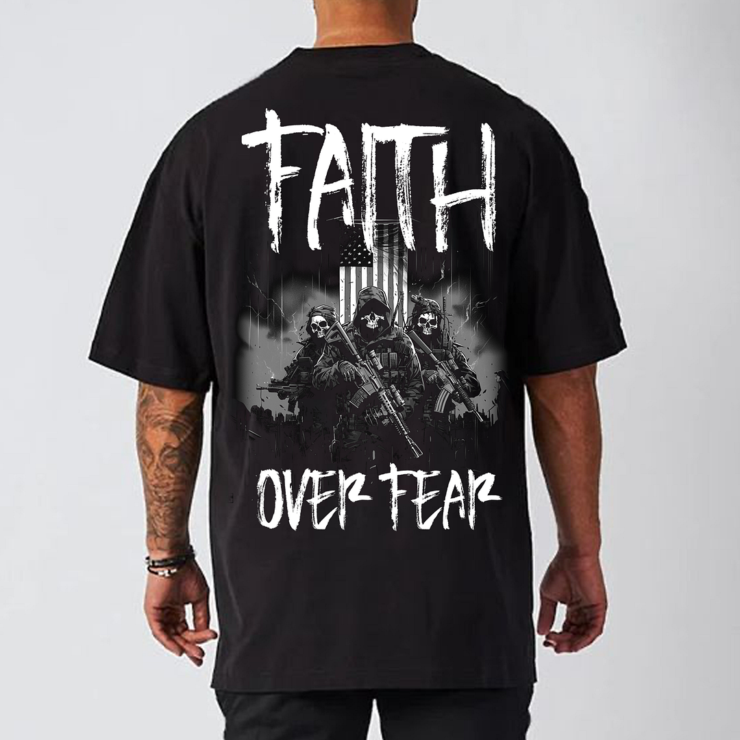 Faith Over Fear Men's Short Sleeve T-shirt