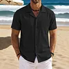Men's Retro Vacation-Style Short-Sleeve Shirt by Inlyline