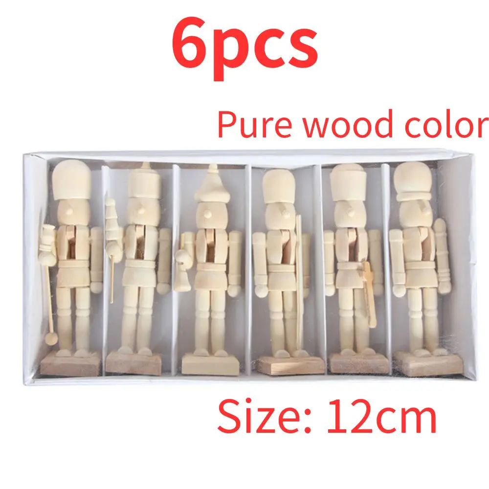 Tegooe Classic Wooden Nutcracker Soldier Miniatures - Christmas Desktop Ornaments