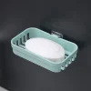 Wall Hanging Soap Box Drain Soap Holder Bathroom Accessories Suction Cup Soap Dish Tray Soap Dish for Bathroom Soap Container