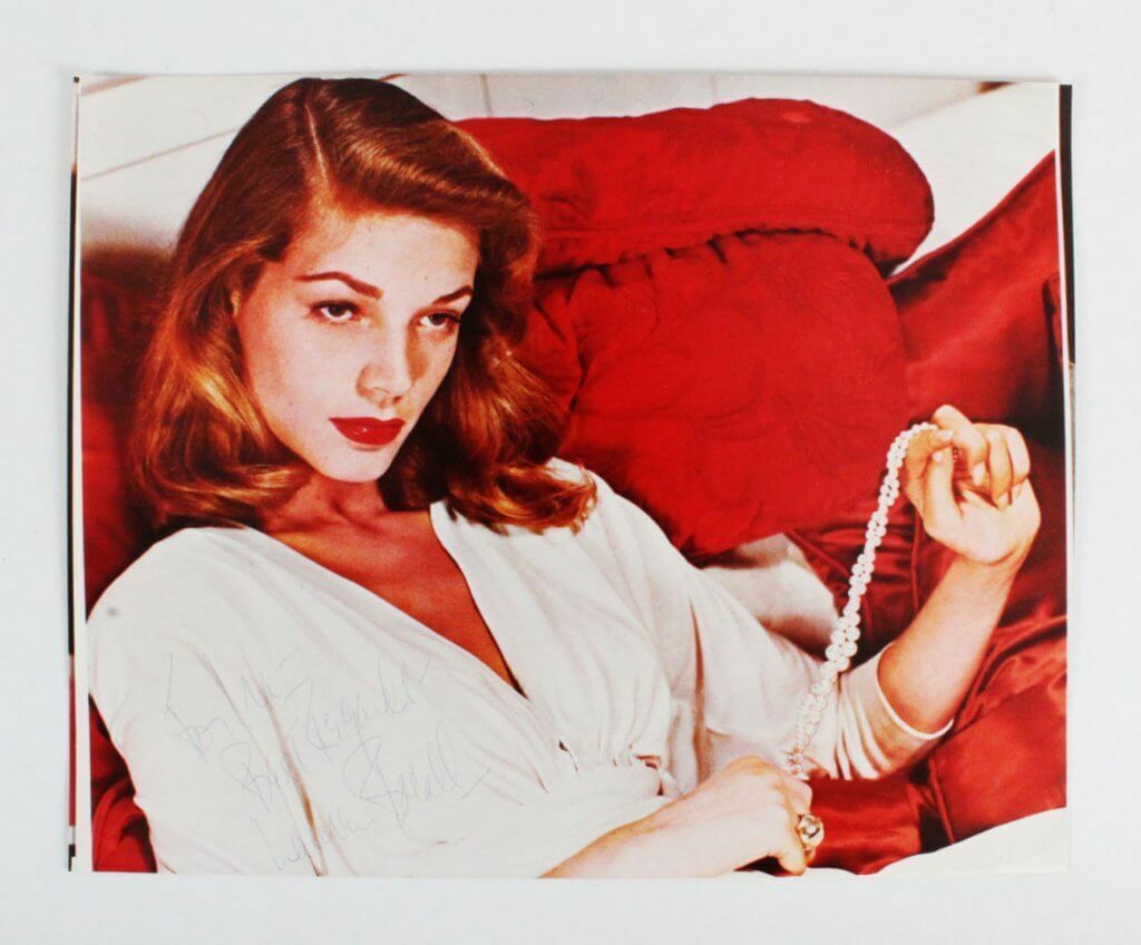 Lauren Bacall Signed Photo Poster painting 8x10 - COA JSA