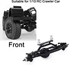 AMK CNC Aluminum Alloy Front Rear Axle Complete Set for 1/10 RC Crawler RC-4WD Gela-nde II TF2 D110 Yo-ta II Axles(Black)