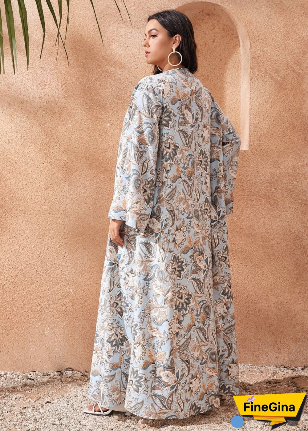 Women's Chic Plus Size Luna Boho Kimono Dress