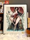 Japanese Style Boa Hancock Decorative Painting - ONE PIECE - Xingkong Studio