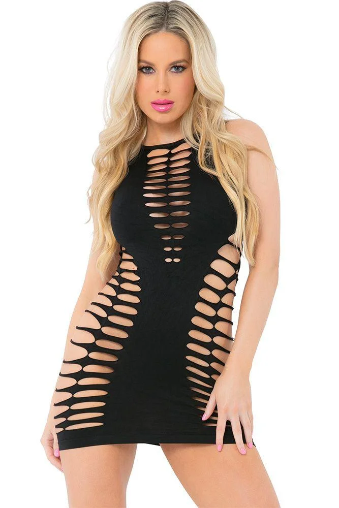 pornhint Pornhint Love or Lust Ebony Seamless Dress