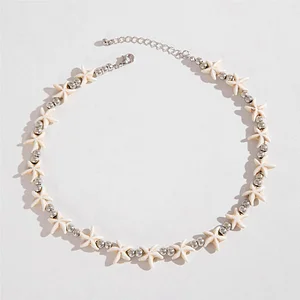 Beach vacation starfish necklace