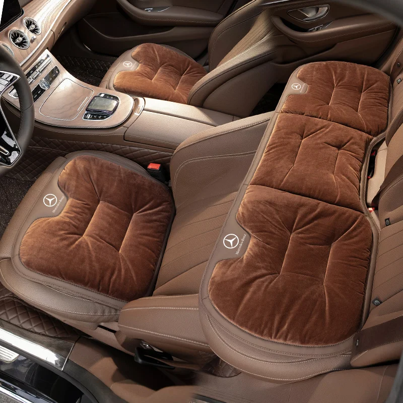 Car short plush winter seat cushion