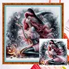 Halloween Mermaid Princess Witch-11CT Counted Cross Stitch 40*40cm/15.75*15.75in tapestrymarket