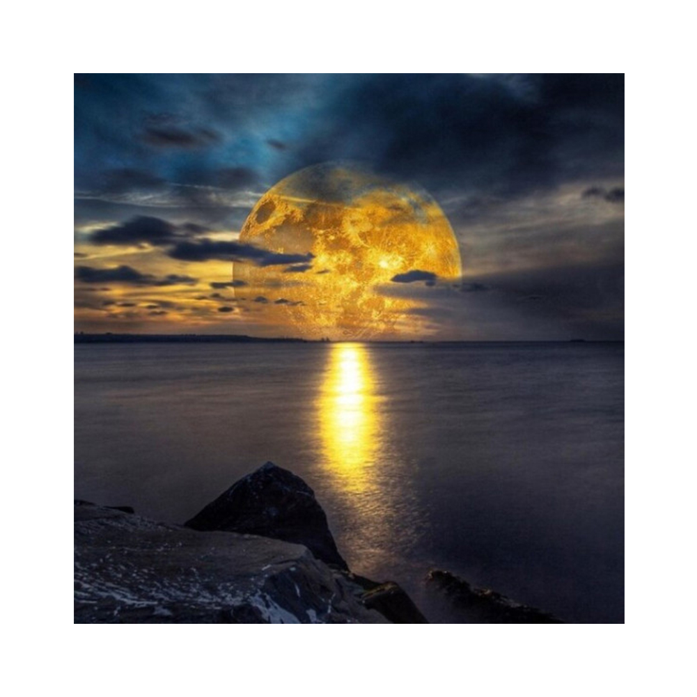 

Twilight Moon - Round Drill Diamond Painting - 30*30CM, 501 Original
