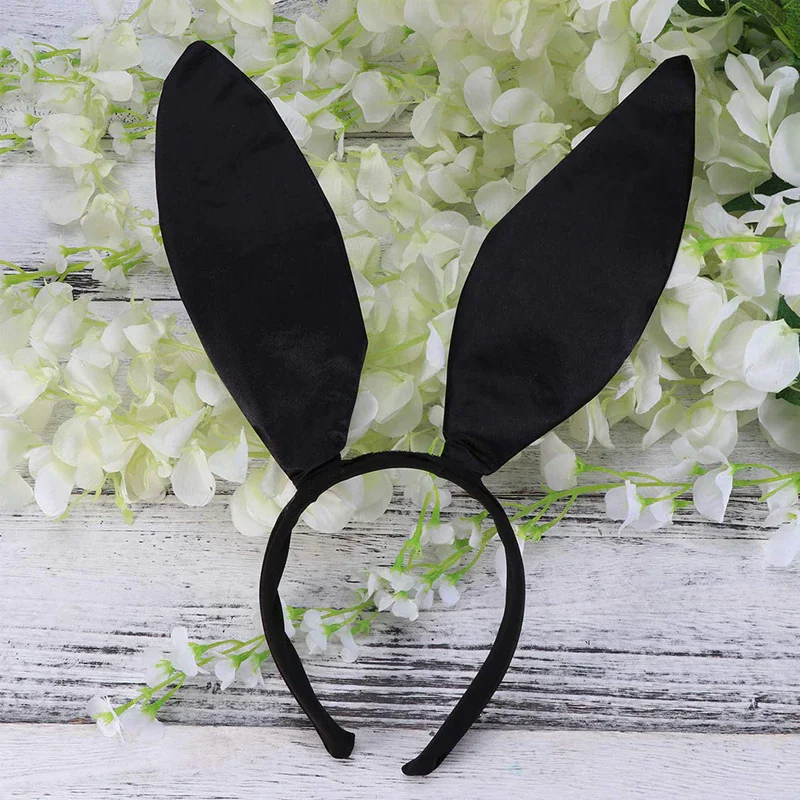 Billionm OJBK Sexy Bunny Ears Headband Easter Halloween Cosplay Props Kawaii Rabbit Hair Hoop Realistic Animal Ear Girls Hair Accessories