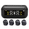 AN-10C Solar Car LCD Tire Pressure Monitoring Tyre Temp Alarm System