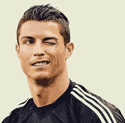 Handsome Cristiano Ronaldo - Sport Paint By Numbers