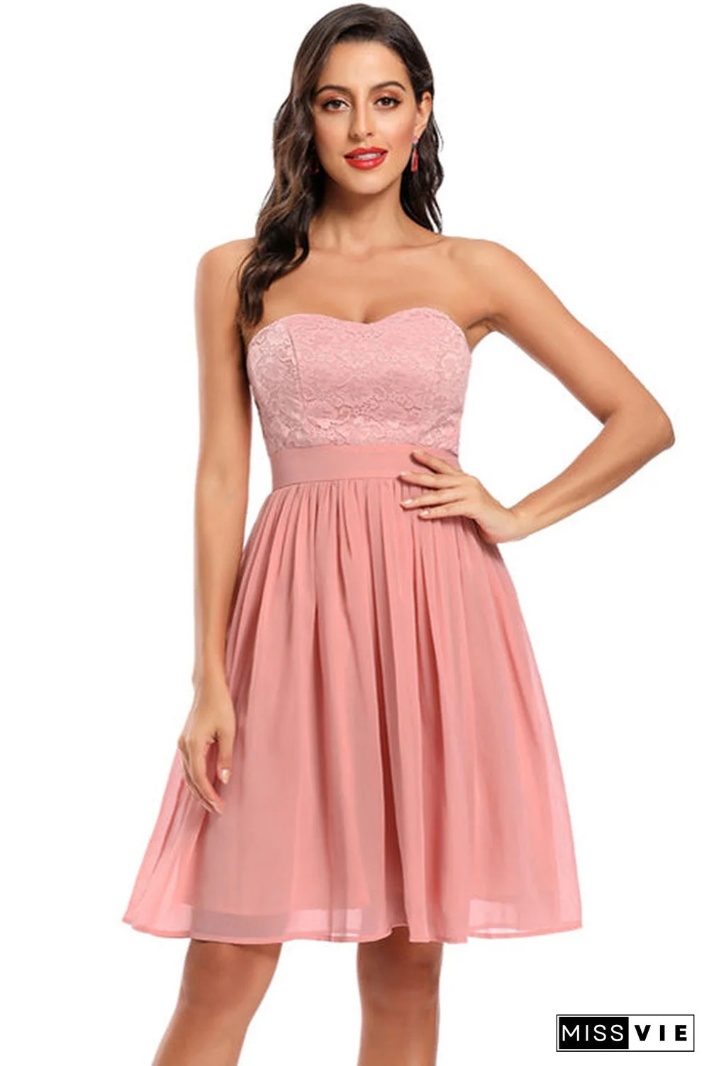 Chic Strapless Fit And Flare Homecoming Dress