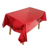 5PCS Wedding Party Decor Gloss Colors PET Tablecover Waterproof Reusable Tablecloth