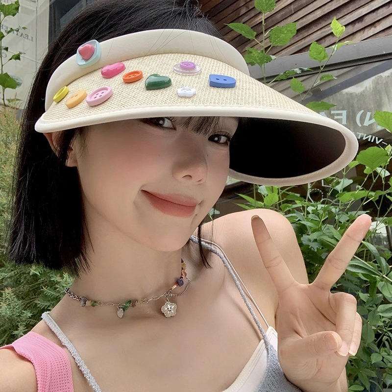 Women’s Casual Solid Color Curved Eaves Sun Hat