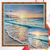11CT Counted/Stamped Sunset By The Sea-Cross Stitch-40*40cm
