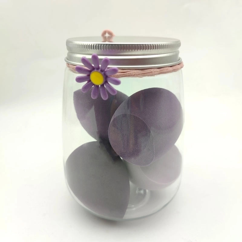 Vacation Colorful Hydrophilic Polyurethane Makeup Sponge 1 Set