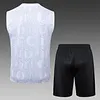2025/2026 Chelsea Pre-Match Training White Vest+Shorts Football1:1 Thai Quality