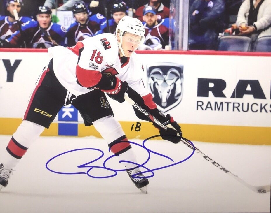 Ryan Dzingel Ottawa Senators AUTOGRAPH 8x10 Hand Signed Photo Poster painting Playoffs