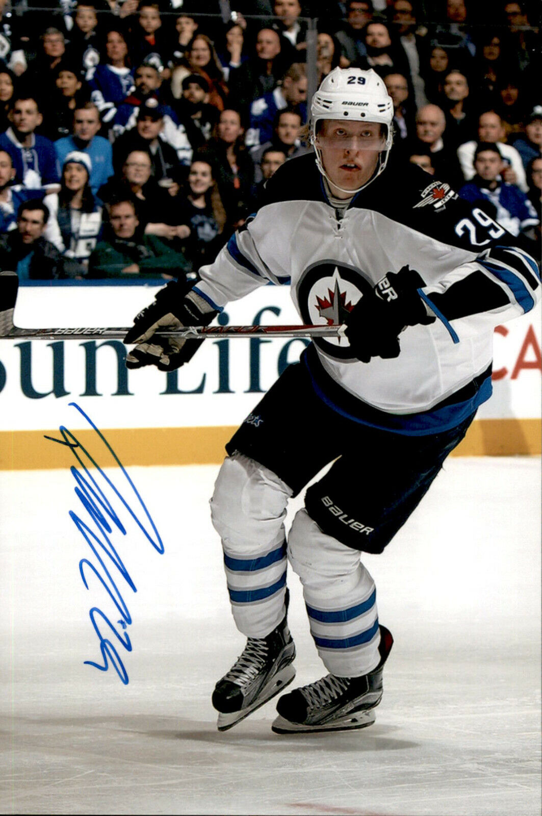 Patrik Laine SIGNED 4x6 Photo Poster painting WINNIPEG JETS