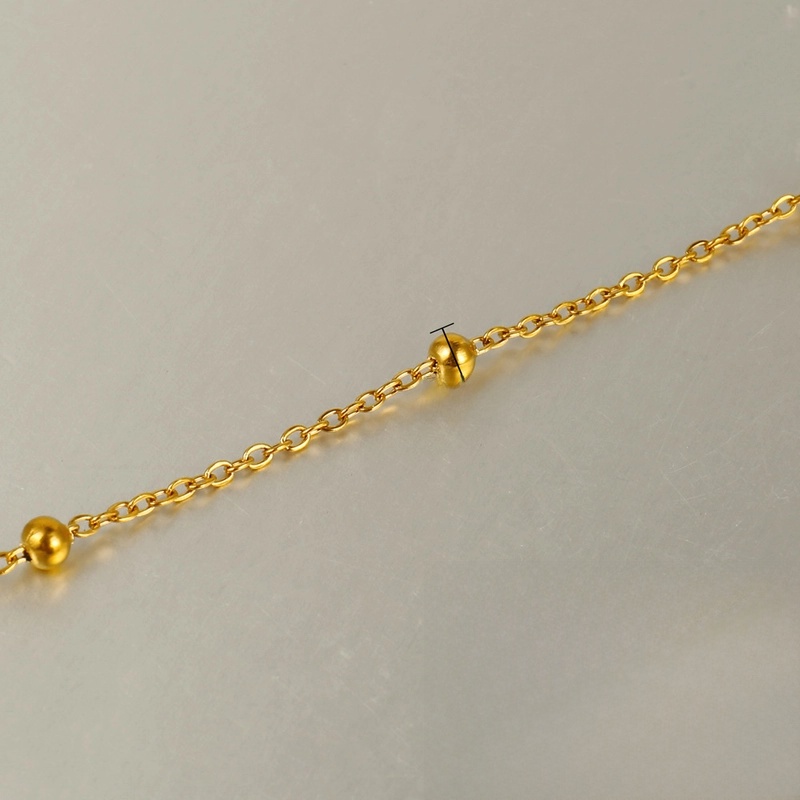 1 Piece 304 Stainless Steel 18K Gold Plated Cable Chain Snake Chain 42+5cm Jewelry Accessories Chain