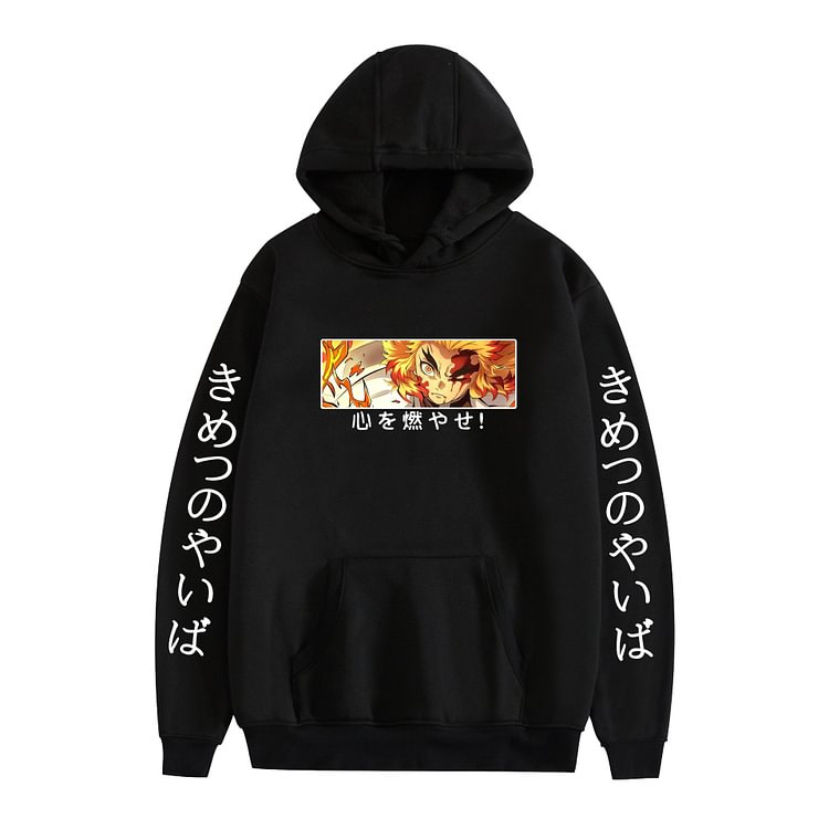 Demon Slayer Kyoujurou Pullover Hoodie weebmemes