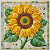 Framed Diamond Painting - Special Shaped - Sunflower(25x25cm)