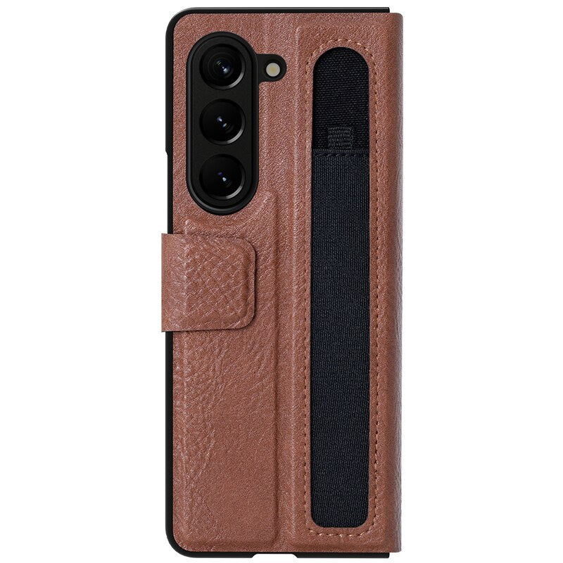 Luxury Leather Business Case for Samsung Galaxy Z Fold 3/4/5