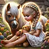 Diamond Painting -DIY Round Drill Girl